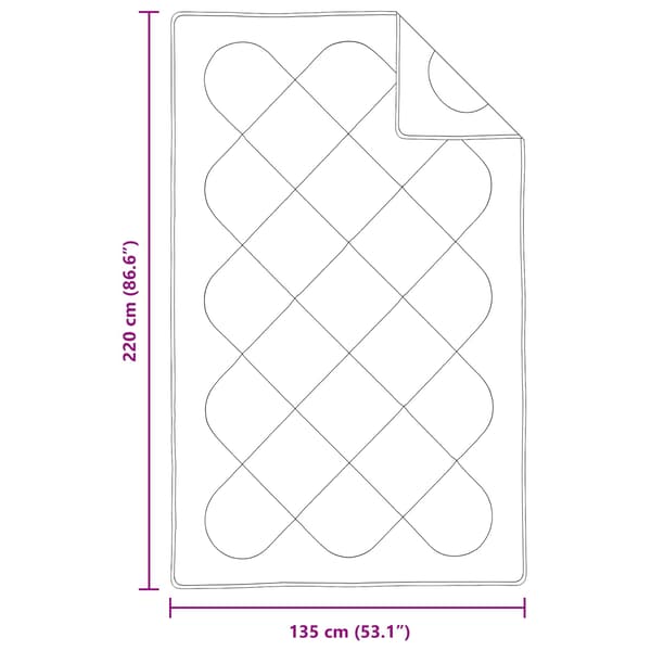 Täckeset med kudde 2 pcs Vit Mikrofiber