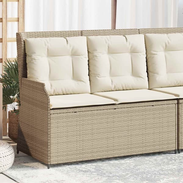 Trädgårdsbänk Beige konstrotting
