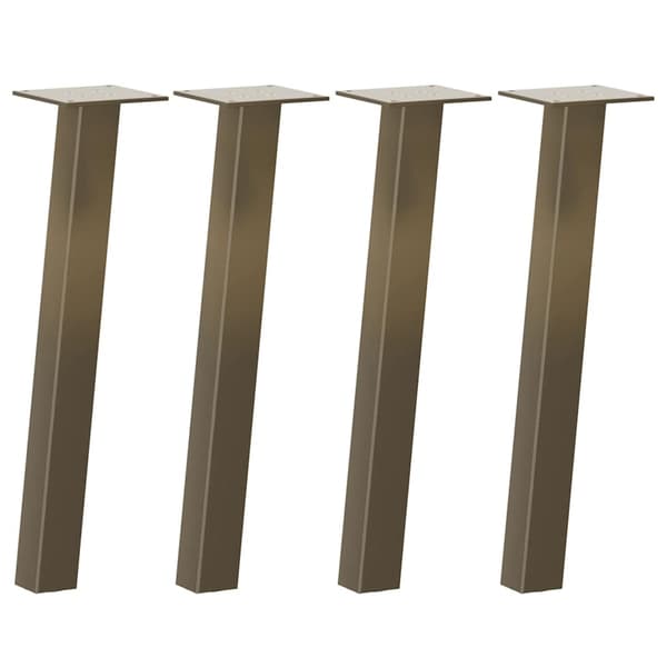Soffbordsben 4 st naturstål 42 cm stål