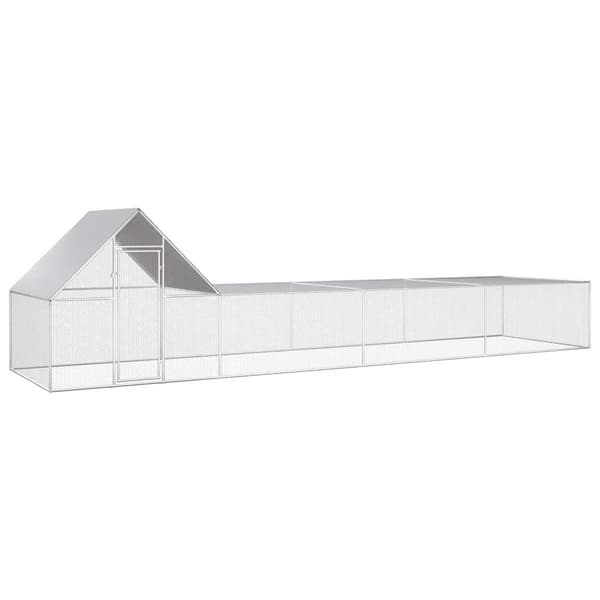 Hönsbur 8x2x2 m galvaniserat stål