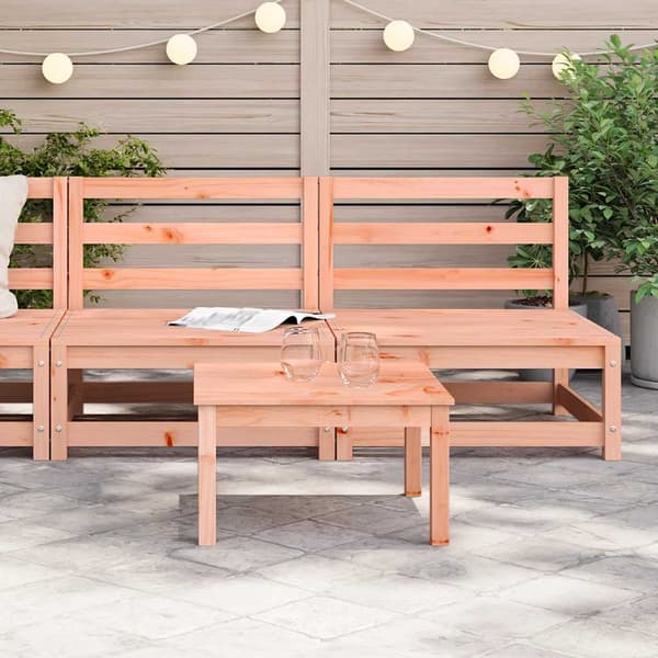 Mittensoffor 2 st 70x70x67 cm massivt douglasträ