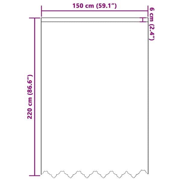Spetsgardin med gardiner Blommor Vit 220x150cm Polyester