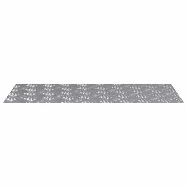 Trappsteg Rektangulär 4 pcs Silver 90 x 40 cm Aluminium
