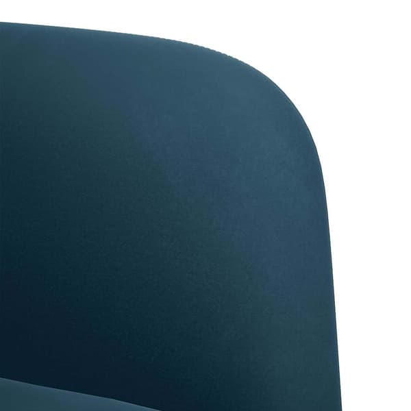 Loveseat soffa blå 109 cm sammet