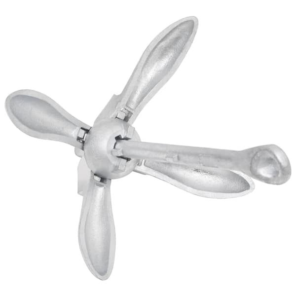 Hopfällbart ankare silver 2,5 kg smidbart järn