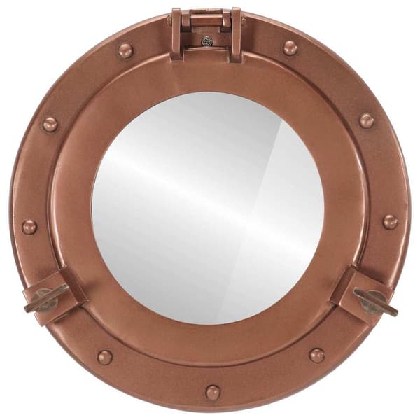 Väggspegel Ø30 aluminium och glas