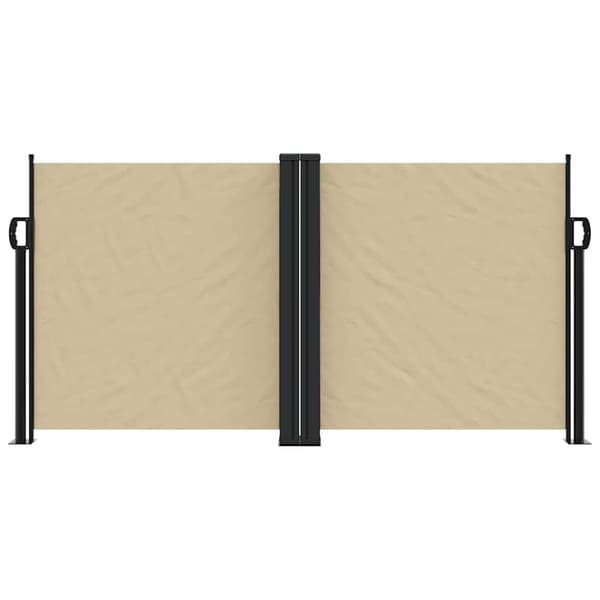 Infällbar sidomarkis beige 120x600 cm
