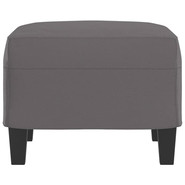 Fotpall grå 60x50x41 cm konstläder