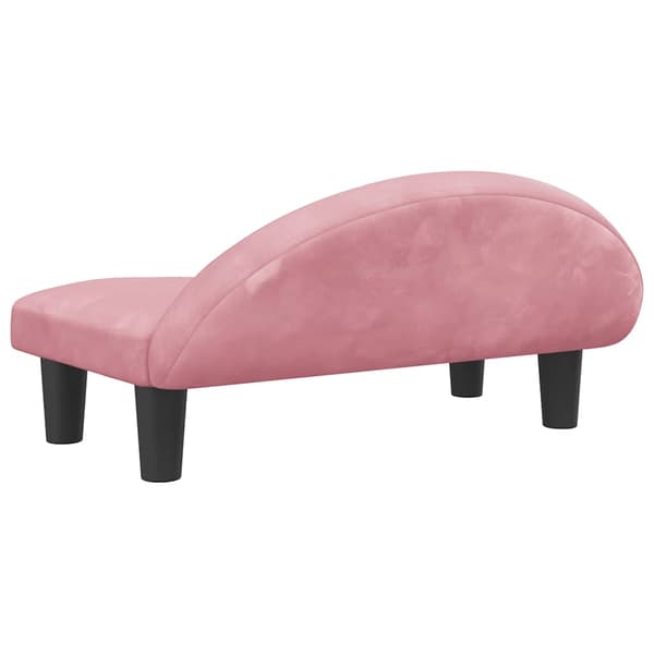 Hundbädd rosa 70x52x30 cm sammet