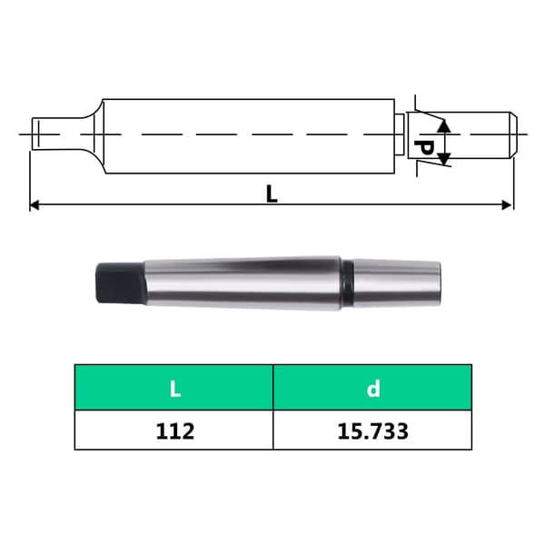Snabbchuck MT2-B16 med 13 mm spännvidd 1-13B16