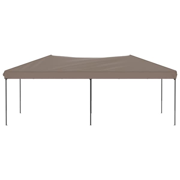 Hopfällbart partytält taupe 3x6 m