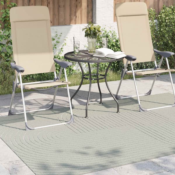 Områdesmattor Rektangulär PALMERAS Grön 160 x 230 cm Polyester