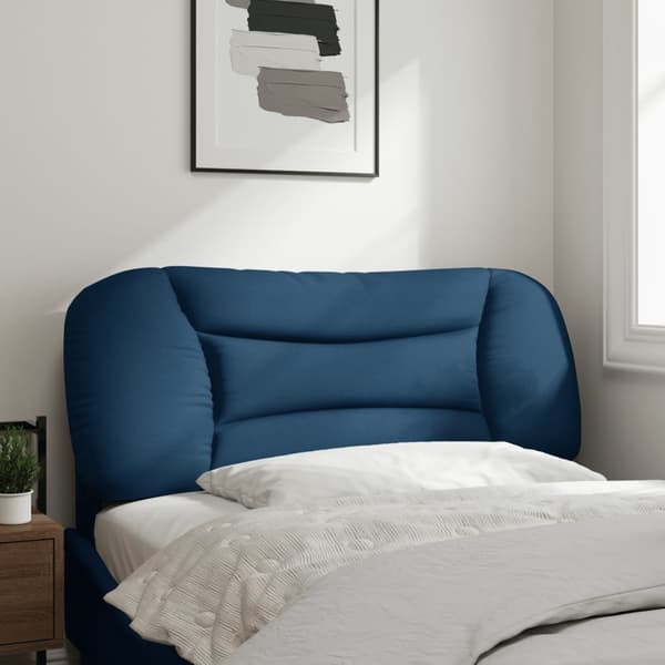 Headboard Cushion "Hvar" Blue 100 cm Fabric