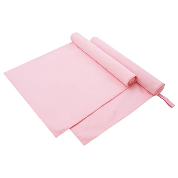Sporthanddukar 2 pcs Rosa 180 x 90 cm Polyester och polyamid