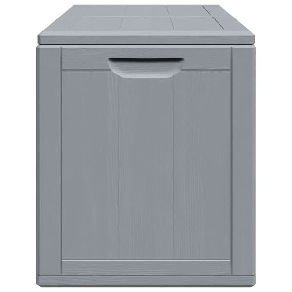 Dynbox 180 liter grå PP-träliknande