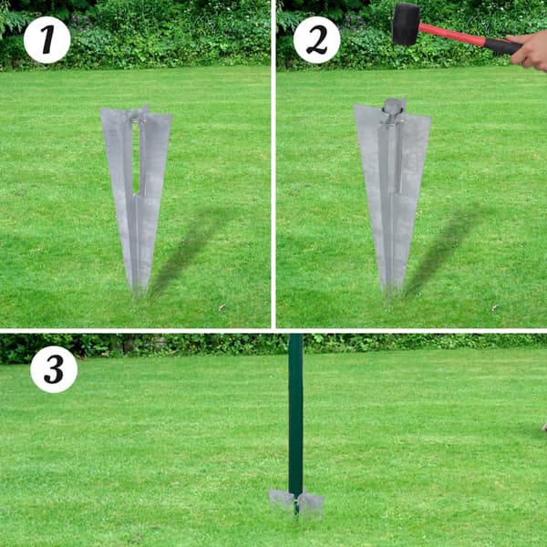 Eurofence stål 25x1 m grön