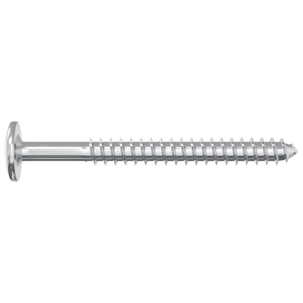 Träskruvar 2 pcs Silver M6 x 70 mm Stål