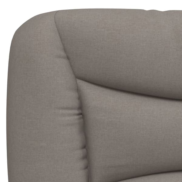 Headboard Cushion "Hvar" Taupe 160 cm Fabric