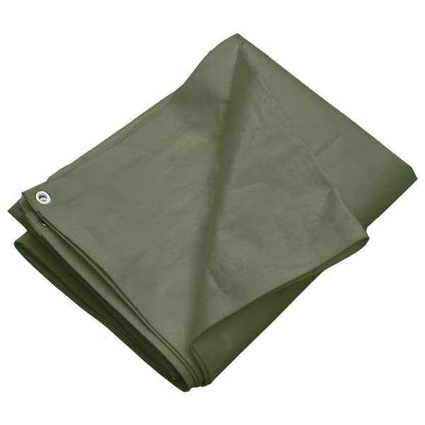 Presenning 260 g/m² 4x4 m grön HDPE