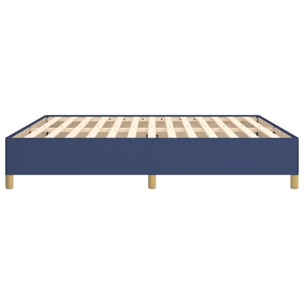 Boxspring-sängram blå 180x200 cm tyg