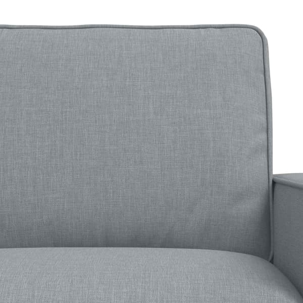 Soffset 2 pcs Ljusgrå 182 x 80 x 82 cm tyg