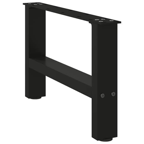 Soffbordsben svarta 2 st 50x(30-31) cm stål