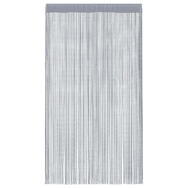 Stränggardiner 2 st ljusgrå 140x250 cm
