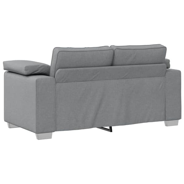 Tvåsitssoffa Ljusgrå 160 cm tyg