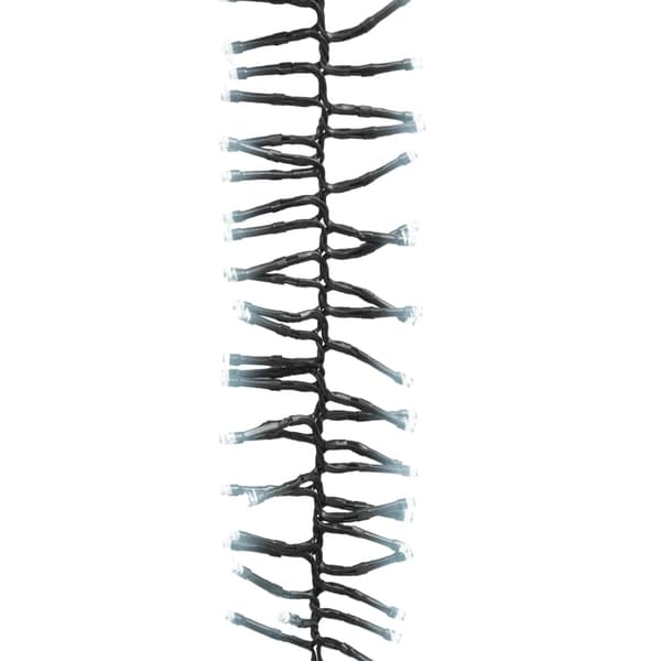 Ljusslinga med 400 LED cluster kallvit PVC
