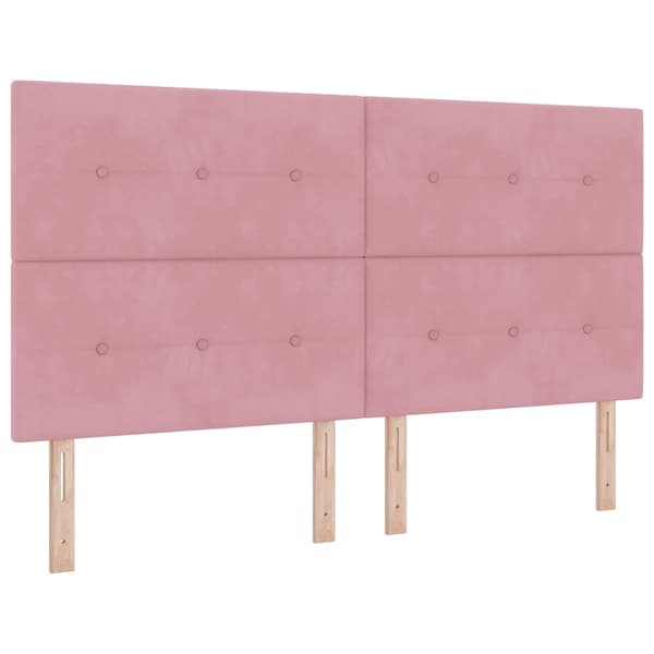 Huvudgavel Rosa 180 cm Sammet
