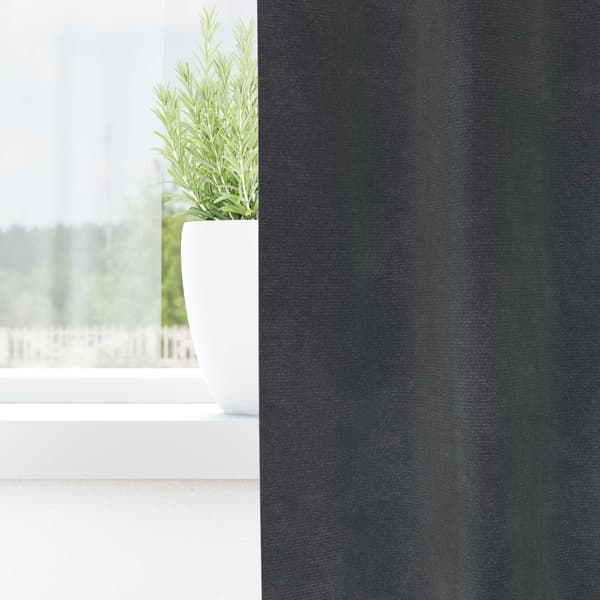 Mörkläggningsgardiner 2 st Ljusgrå 140 x 225 cm Sammet