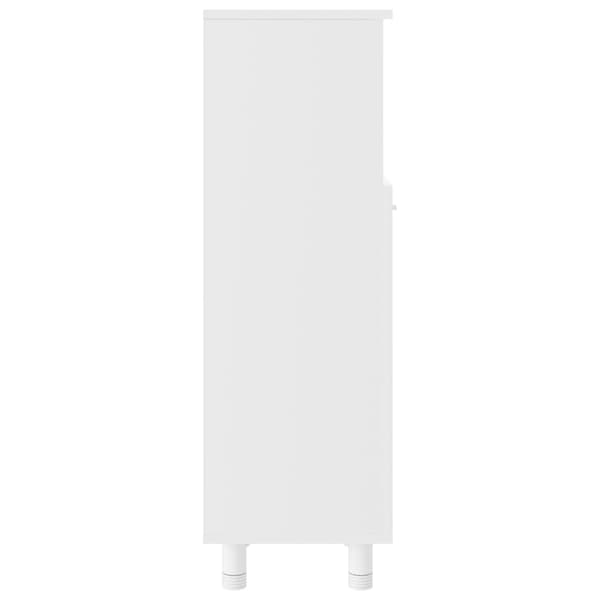 Badrumsskåp vit 30x30x95 cm konstruerat trä