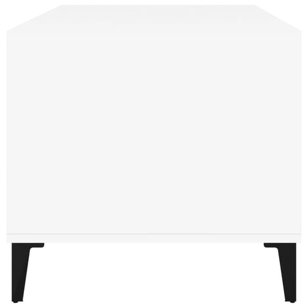 Soffbord vit 90x49x45 cm konstruerat trä
