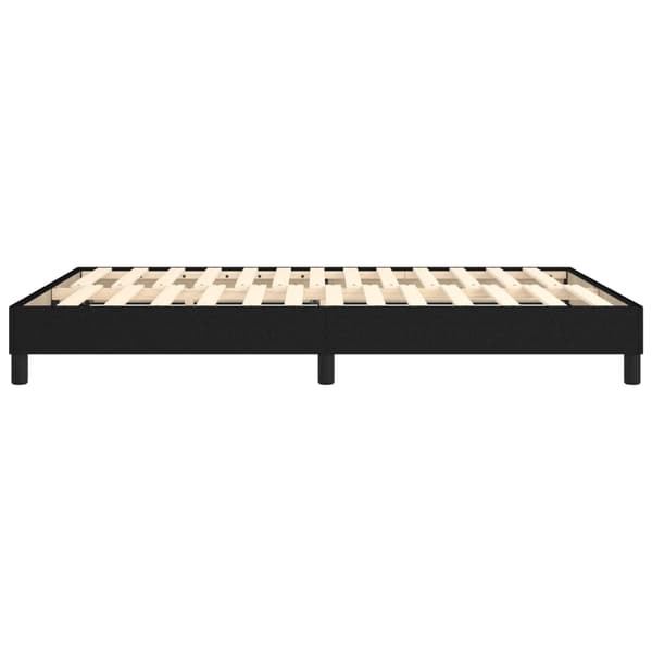 Boxspring-sängram svart 140x200 cm tyg