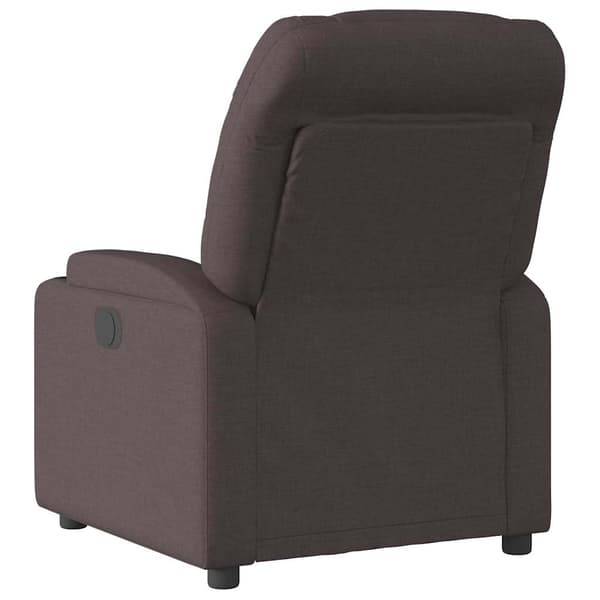 Reclinerfåtölj mörkbrun tyg