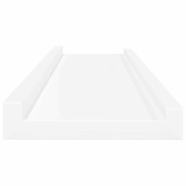 Vägghyllor 4 st vit 80x9x3 cm