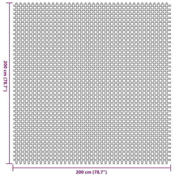Tältmatta Antracit 200 x 200 cm Polyester