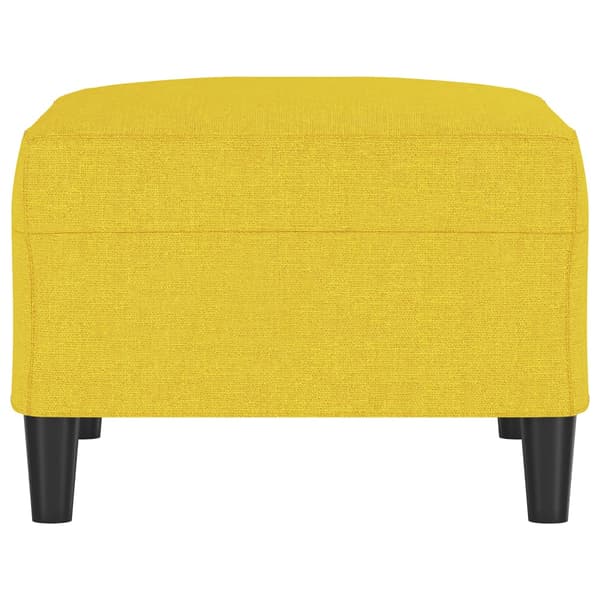 Fotpall ljusgul 70x55x41 cm tyg