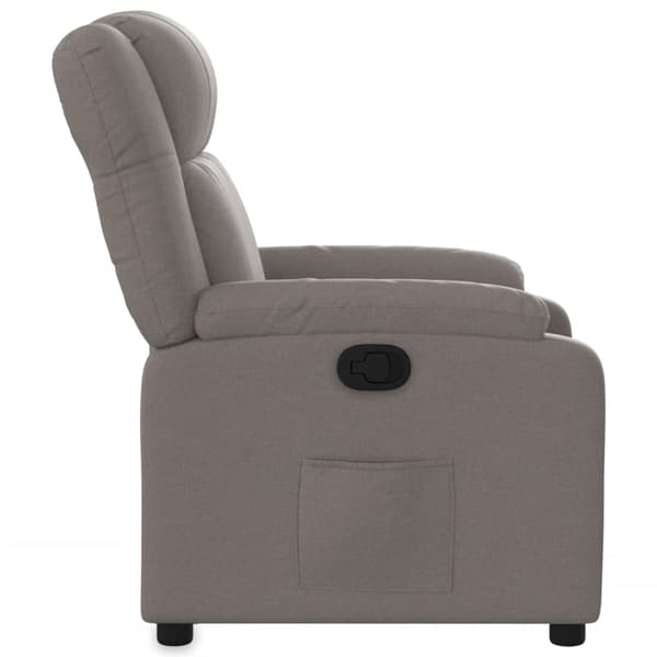 Reclinerfåtölj taupe tyg