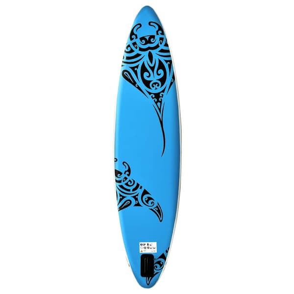 SUP-bräda uppblåsbar 305x76x15 cm blå