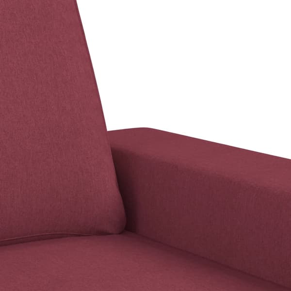 2-sitssoffa vinröd 120 cm tyg