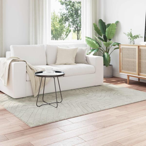 Områdesmattor Rektangulär PALMERAS Grön 140 x 200 cm Polyester