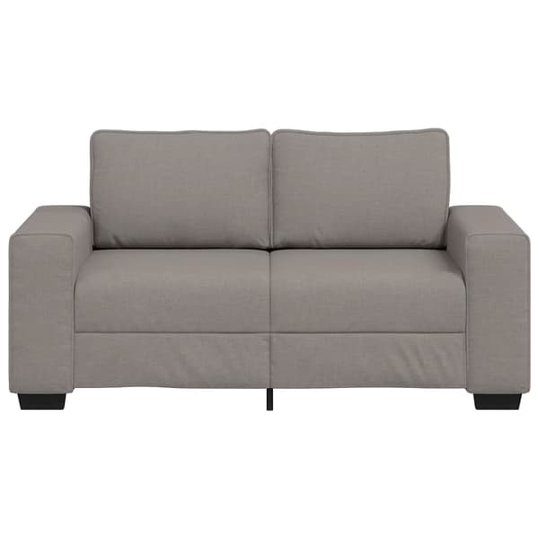 2-sitssoffa taupe 160x77x82 cm tyg