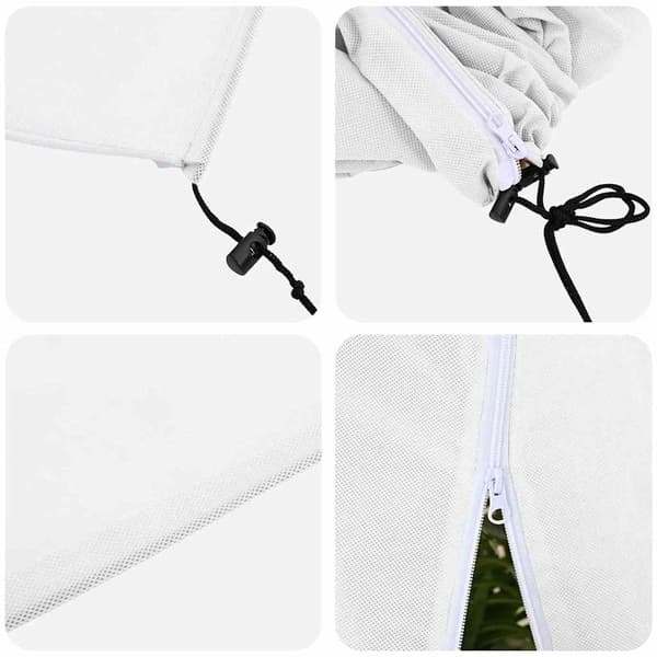 Frostskydd för växtfleeceöverdrag 3 pcs Vit 2,4 x 2 m