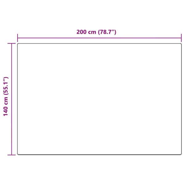Fuskfäll matta TAFALLA Antracit 140 x 200 cm Polyester