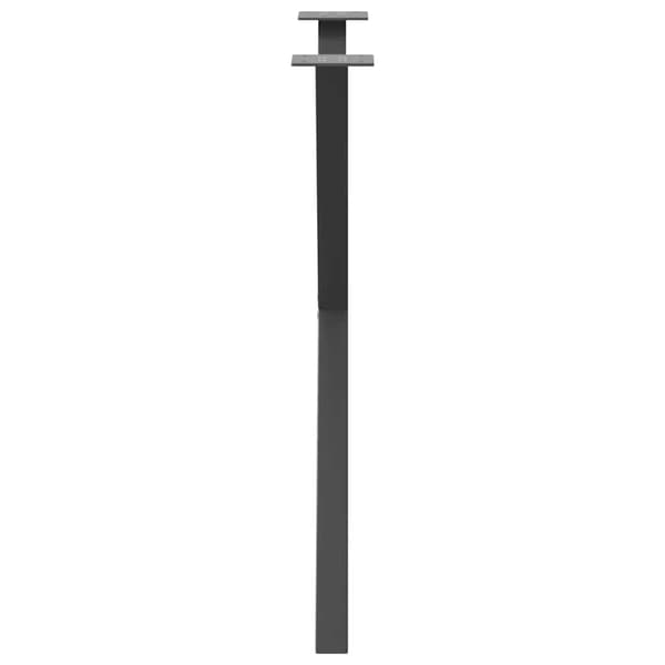 Matbordsben X-formade 2 st antracit 80x(72-73) cm stål