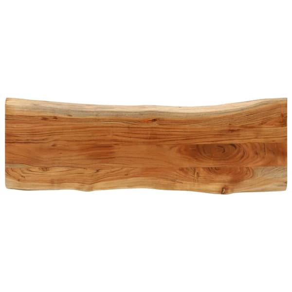 Bordsskiva 110x40x3,8 cm rektangulär massiv akacia rustik kant