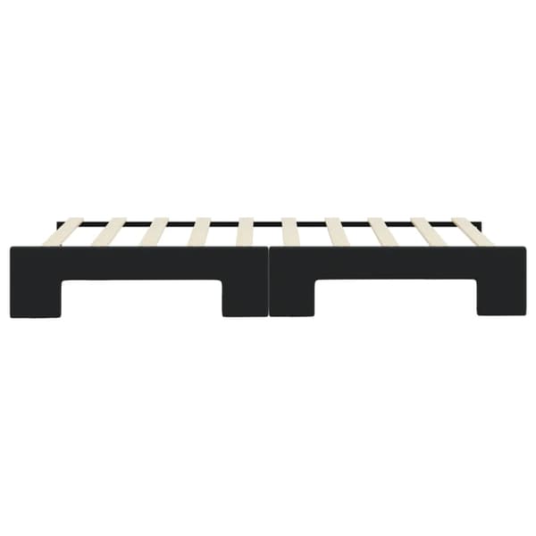 Dagbädd utdragbar svart 90x190 cm sammet