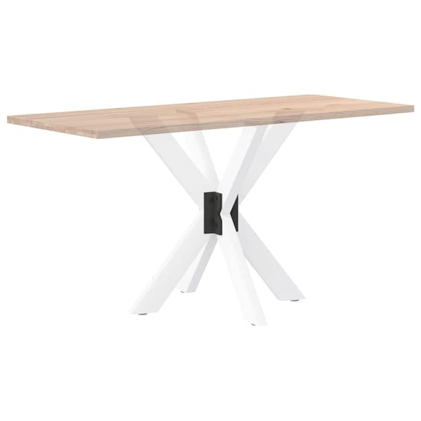 Matbordsben spindelformad vit 85x85x(72-73) cm stål