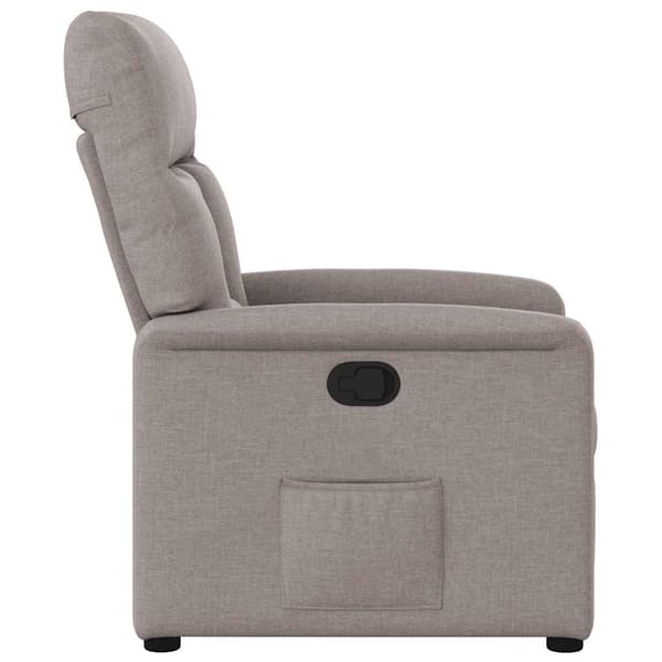 Reclinerfåtölj taupe tyg